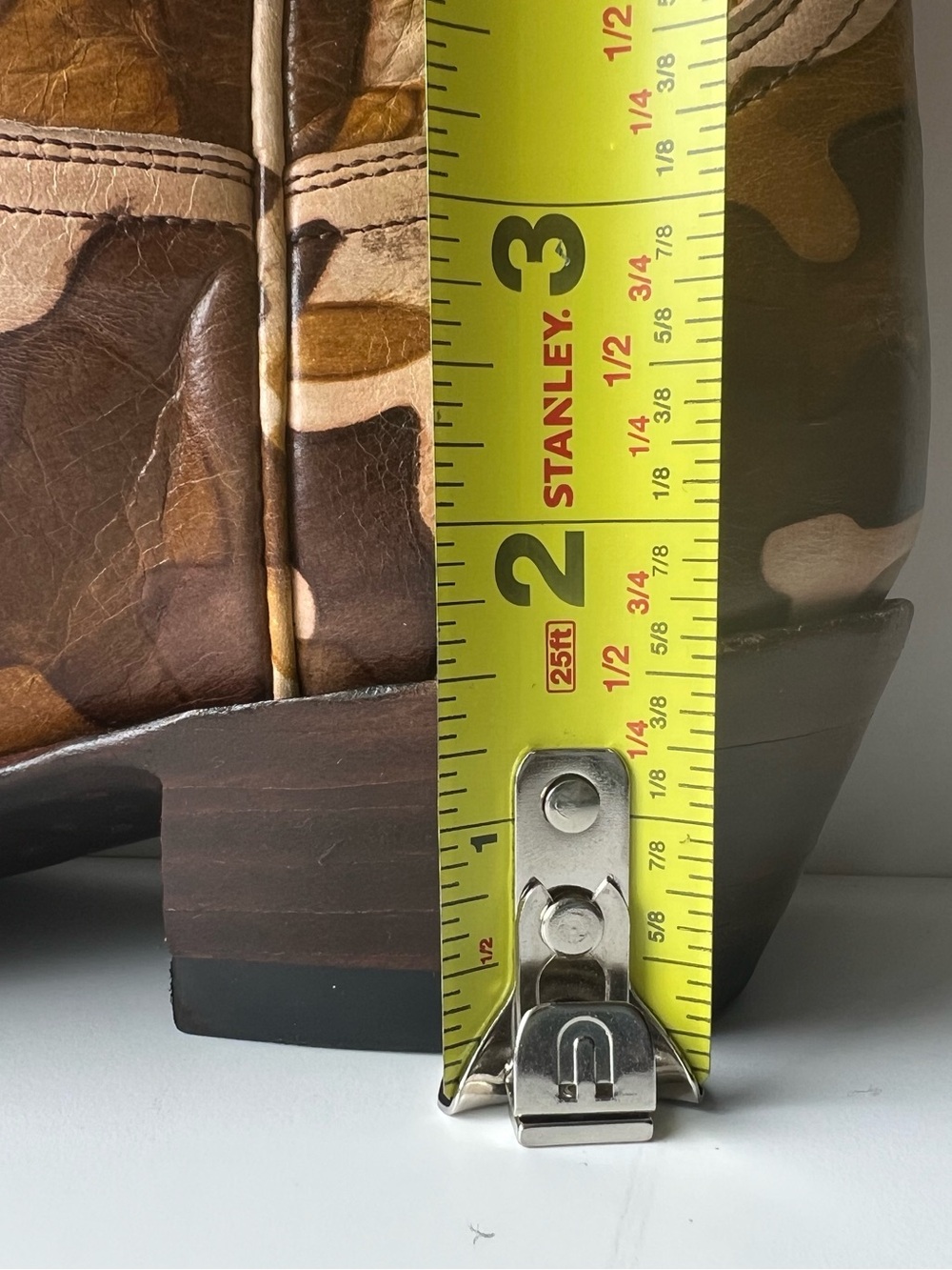 Old Gringo Brown Tan Cream Camo Print Leather Cowboy Boots 7 - Picture 10 of 16